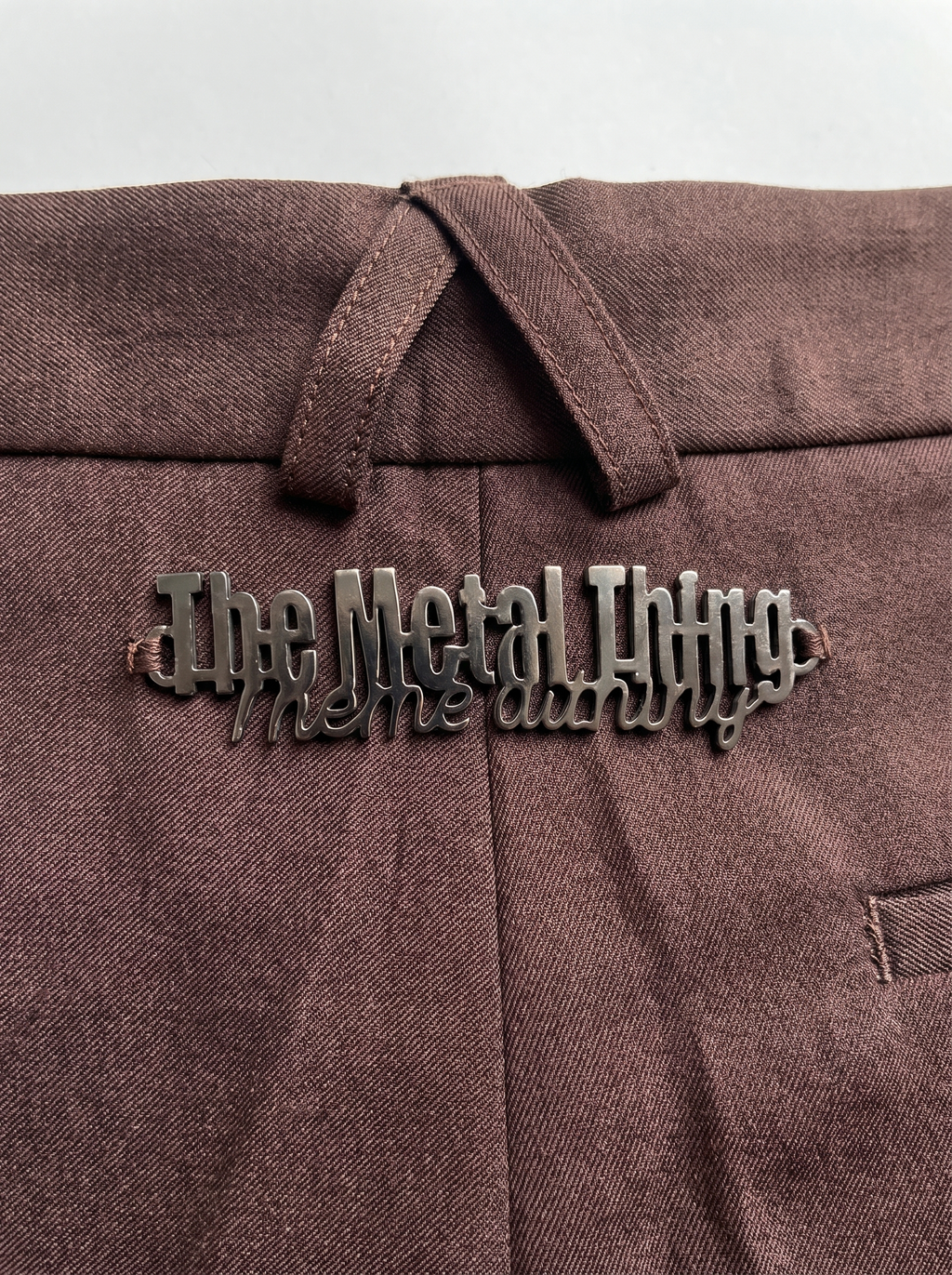 Pleated folded pants