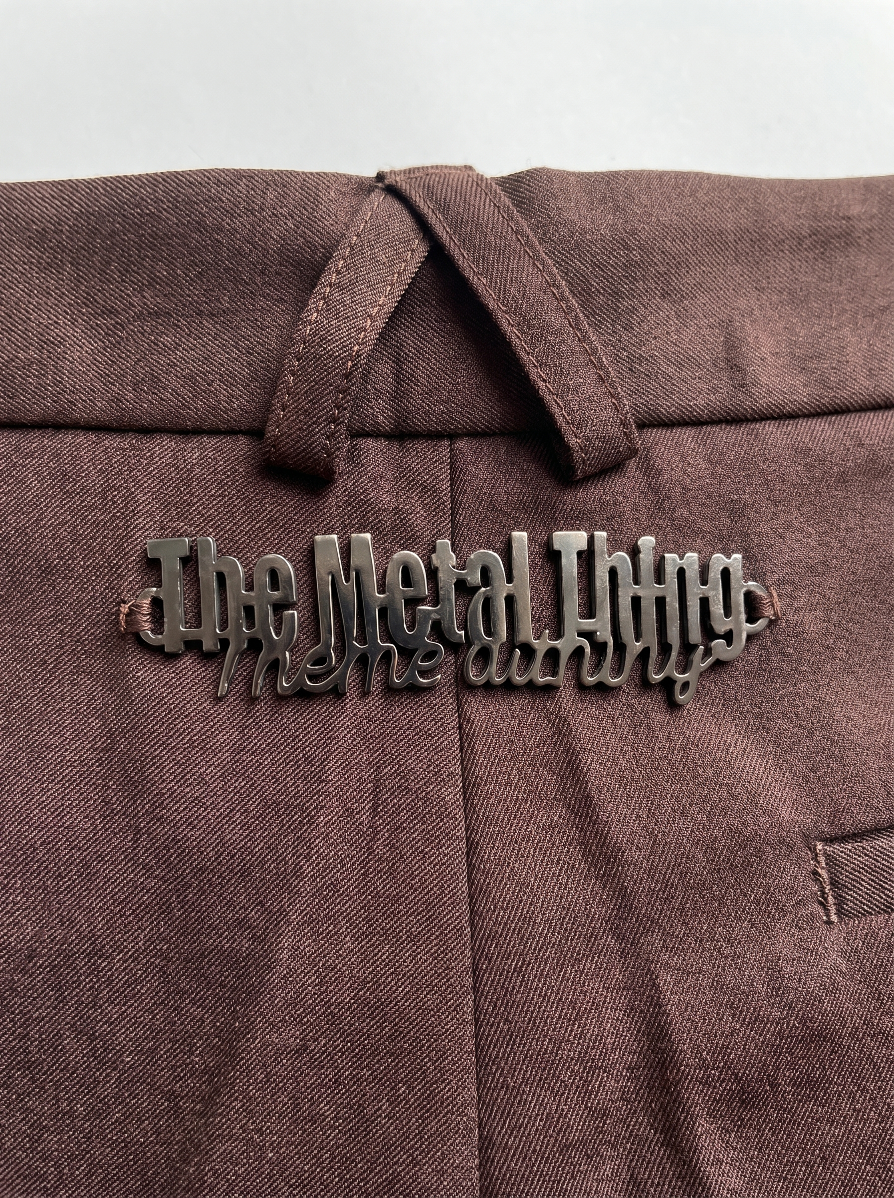 Pleated folded pants